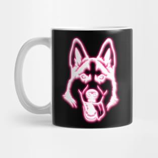 Neon Husky Mug